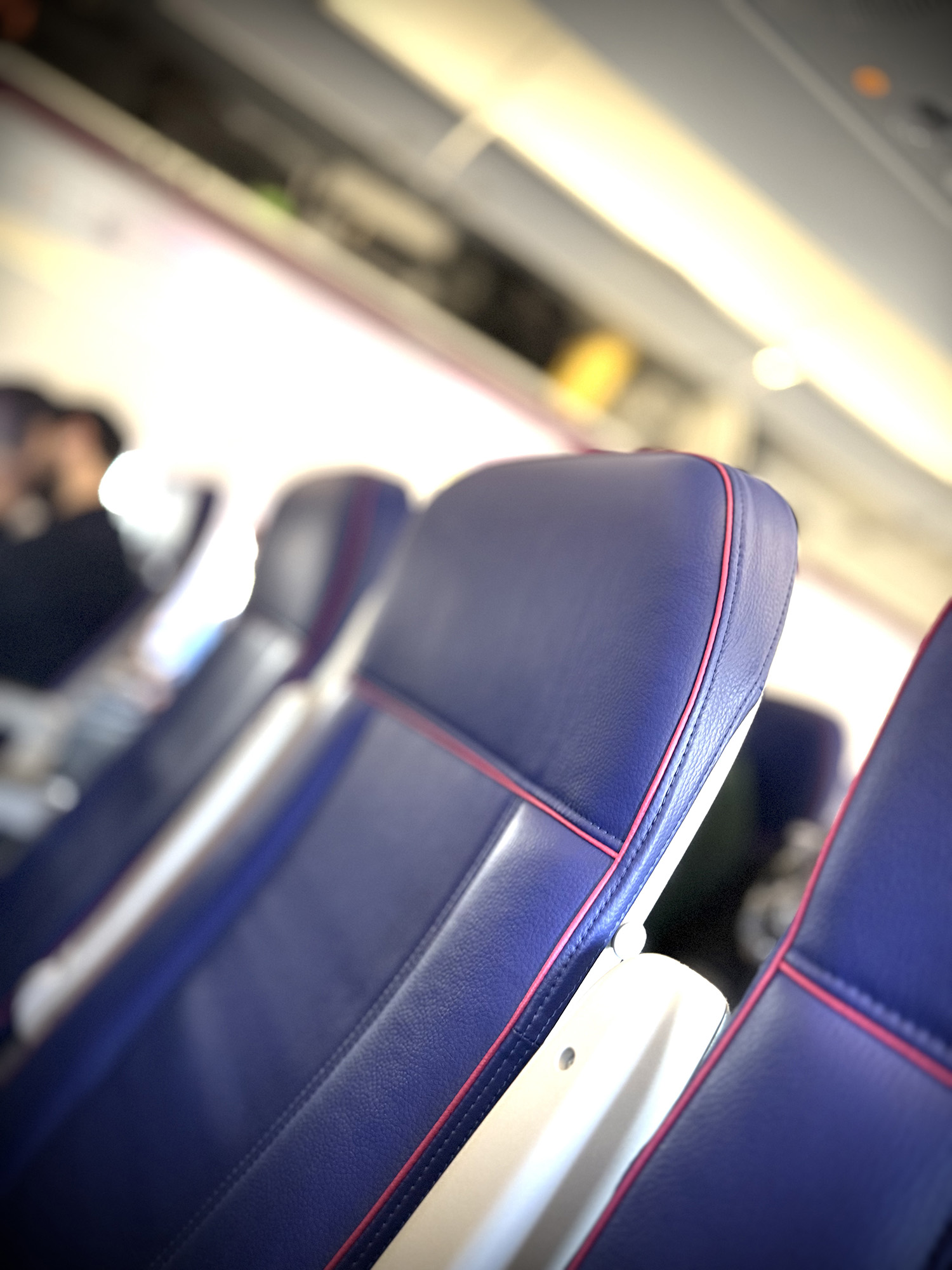 The seats on a plane, one of the many aerospace and aviation foam solutions